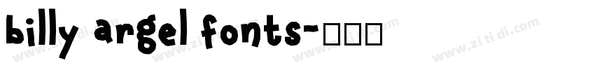 billy argel fonts字体转换